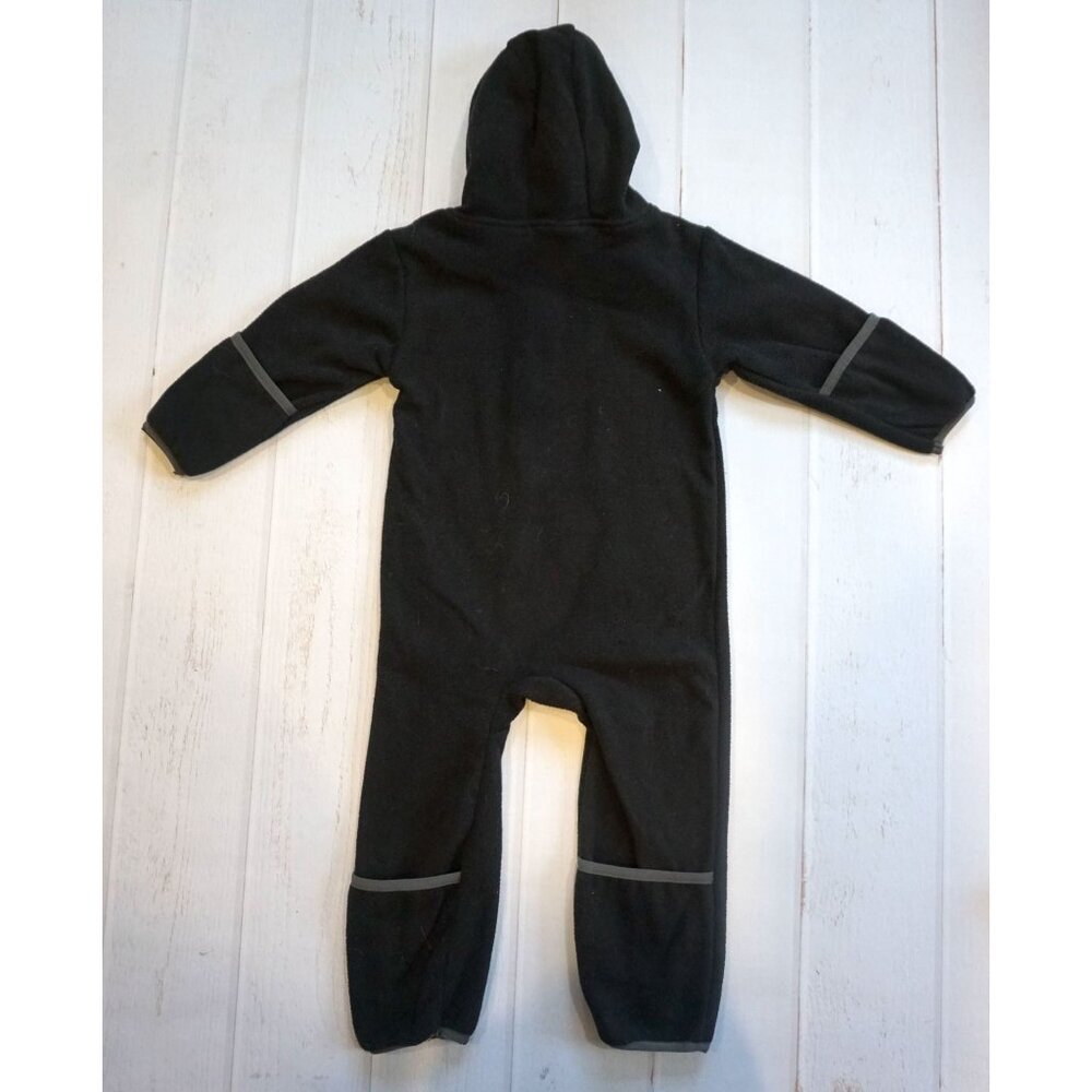 Cuddle Club One Piece Romper Hooded Fleece Jumper, Bear Black 18-24 months NWT - Picture 4 of 10